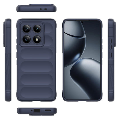 Xiaomi 14T Pro 5G Magic Shield TPU + Flannel Protective Phone Case Cover, Shockproof Scratch Resistant