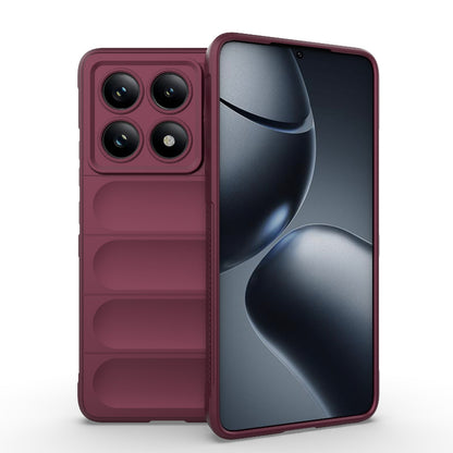 Xiaomi 14T Pro 5G Magic Shield TPU + Flannel Protective Phone Case Cover, Shockproof Scratch Resistant