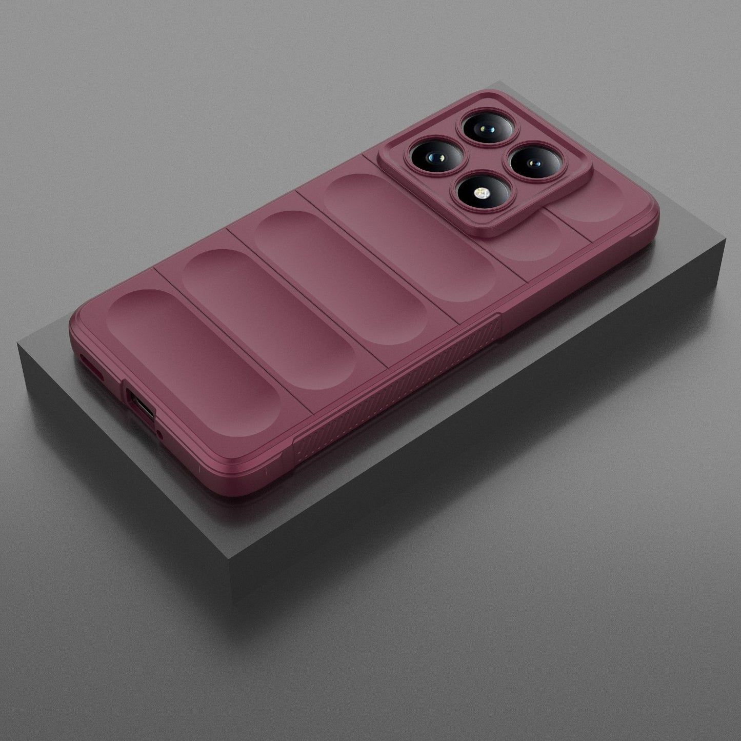 Xiaomi 14T Pro 5G Magic Shield TPU + Flannel Protective Phone Case Cover, Shockproof Scratch Resistant