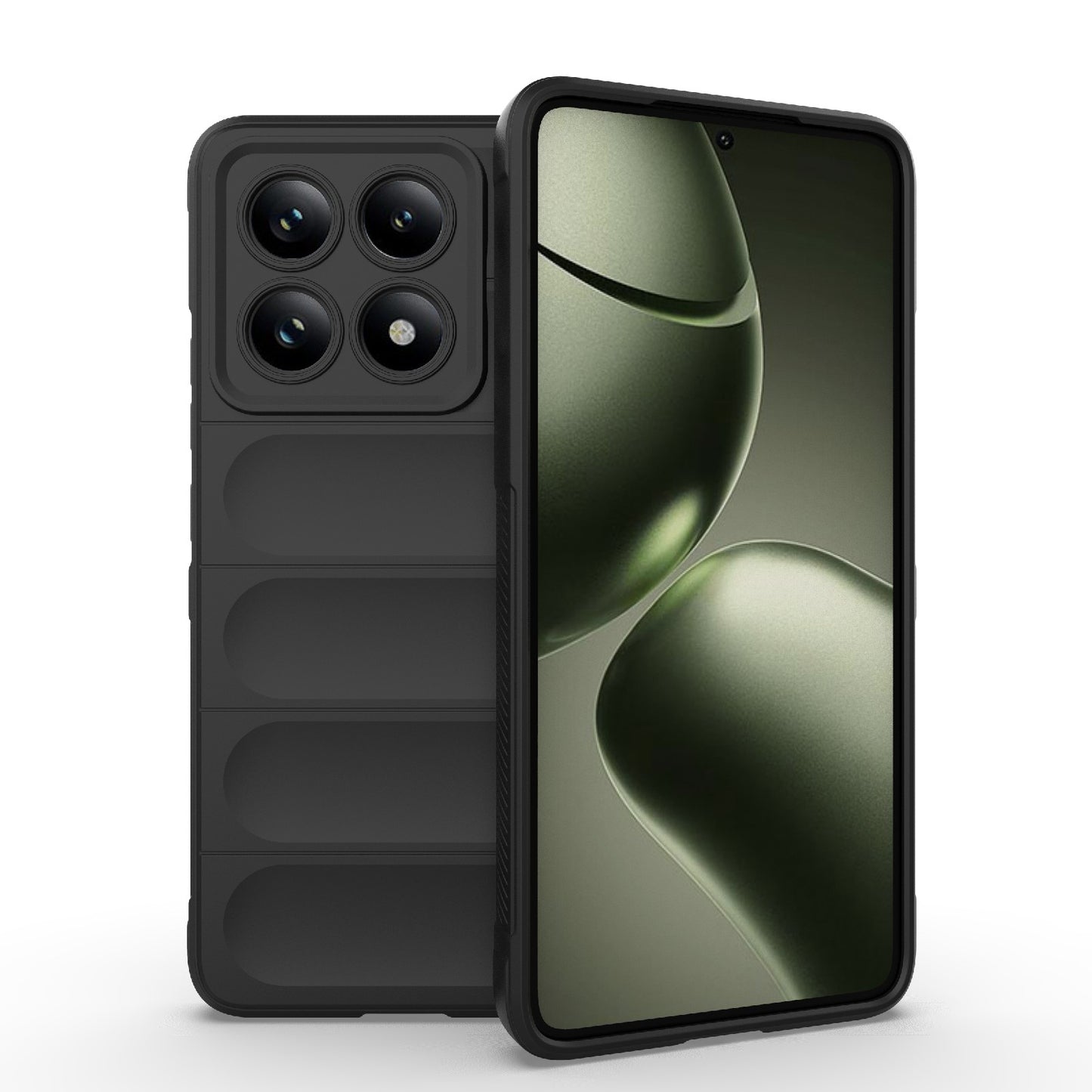 Xiaomi 14T 5G Magic Shield TPU + Flannel Protective Phone Case Cover, Shockproof Scratch Resistant
