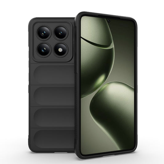 Xiaomi 14T 5G Magic Shield TPU + Flannel Protective Phone Case Cover, Shockproof Scratch Resistant
