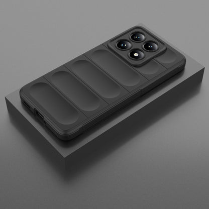 Xiaomi 14T 5G Magic Shield TPU + Flannel Protective Phone Case Cover, Shockproof Scratch Resistant