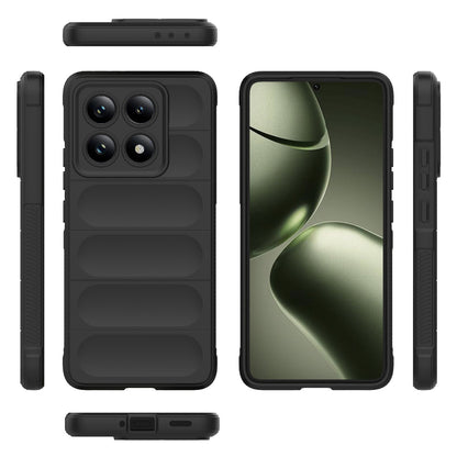 Xiaomi 14T 5G Magic Shield TPU + Flannel Protective Phone Case Cover, Shockproof Scratch Resistant