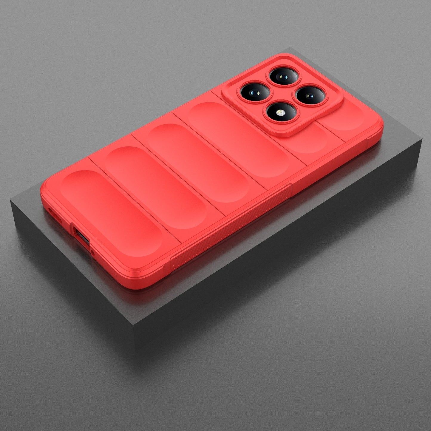Xiaomi 14T 5G Magic Shield TPU + Flannel Protective Phone Case Cover, Shockproof Scratch Resistant