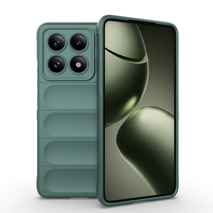 Xiaomi 14T 5G Magic Shield TPU + Flannel Protective Phone Case Cover, Shockproof Scratch Resistant