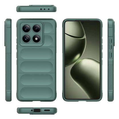 Xiaomi 14T 5G Magic Shield TPU + Flannel Protective Phone Case Cover, Shockproof Scratch Resistant