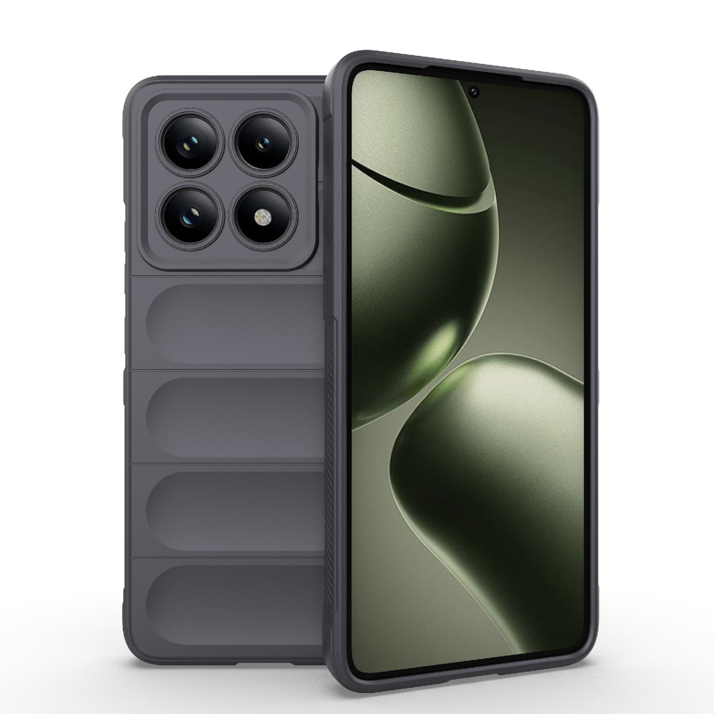 Xiaomi 14T 5G Magic Shield TPU + Flannel Protective Phone Case Cover, Shockproof Scratch Resistant