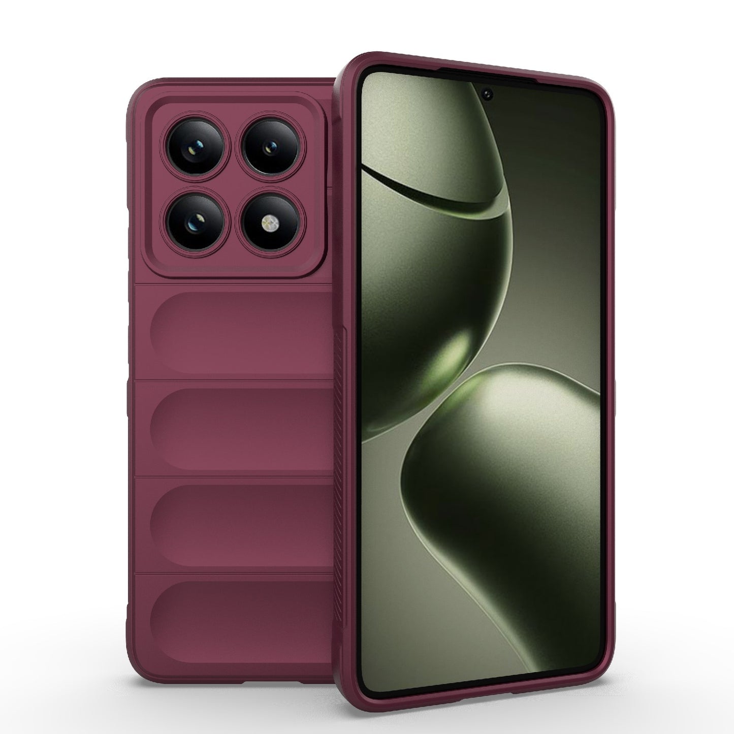 Xiaomi 14T 5G Magic Shield TPU + Flannel Protective Phone Case Cover, Shockproof Scratch Resistant