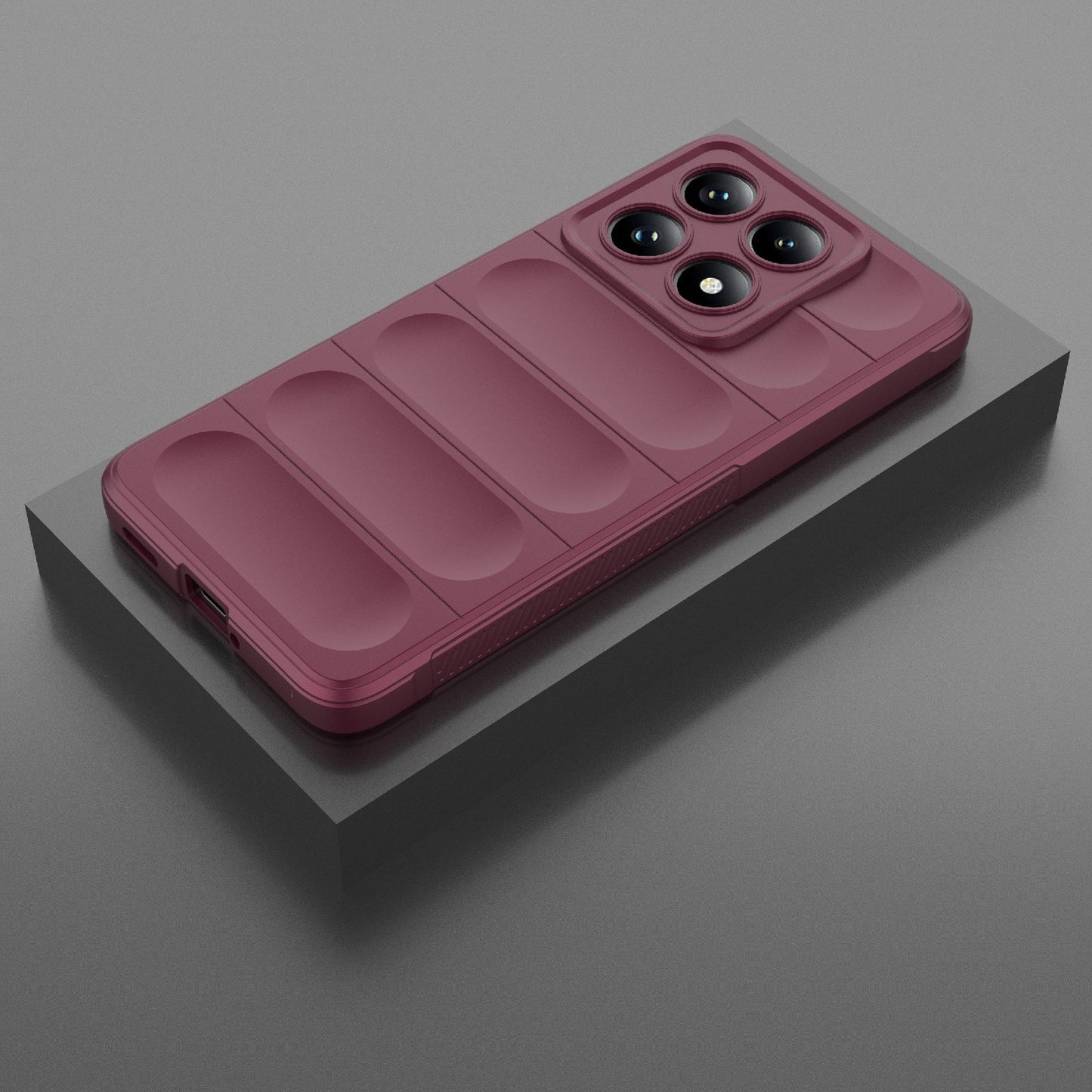Xiaomi 14T 5G Magic Shield TPU + Flannel Protective Phone Case Cover, Shockproof Scratch Resistant