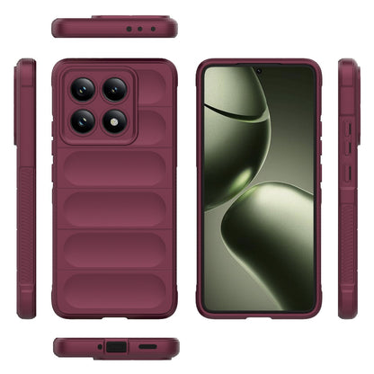 Xiaomi 14T 5G Magic Shield TPU + Flannel Protective Phone Case Cover, Shockproof Scratch Resistant