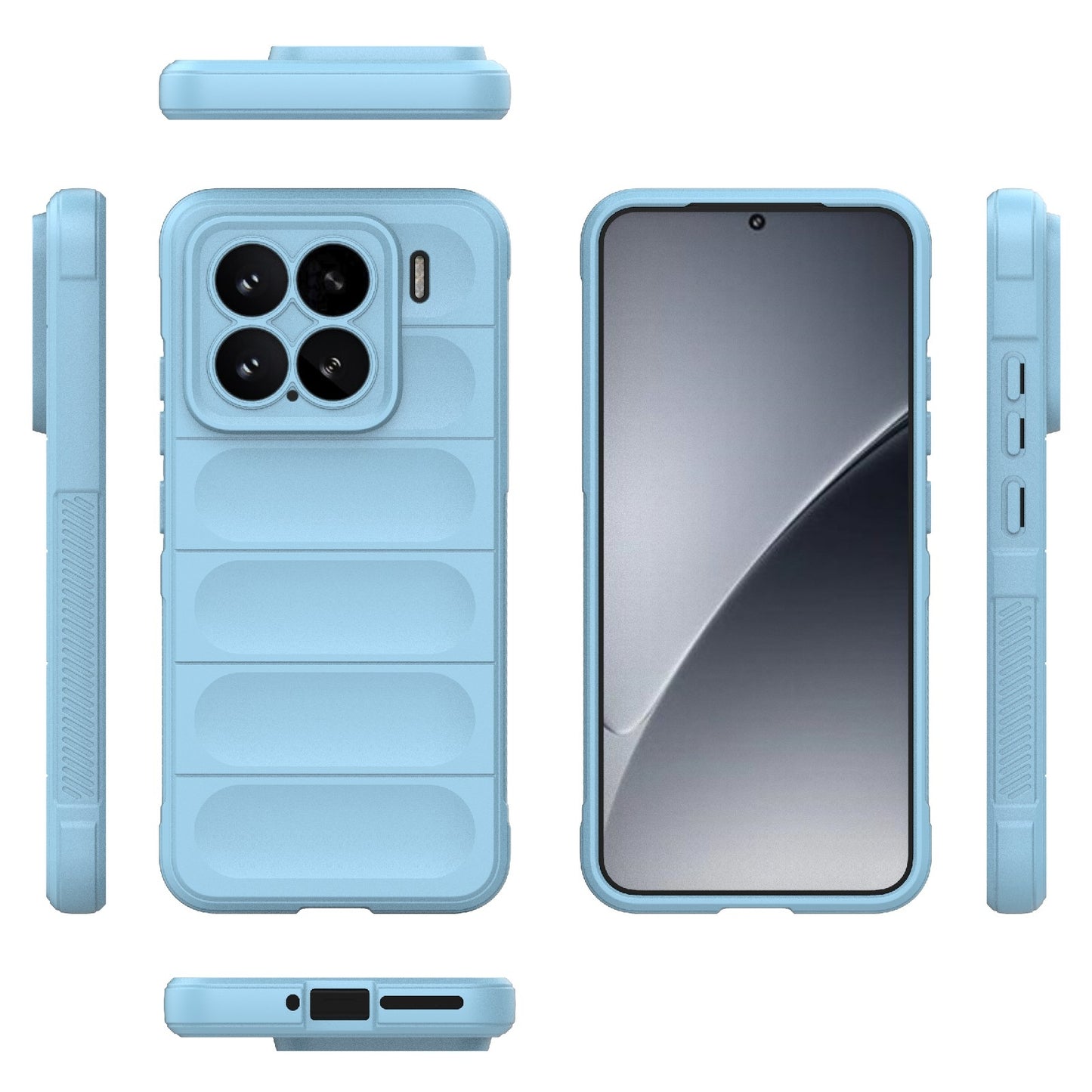Xiaomi 15 5G Magic Shield TPU + Flannel Protective Phone Case Cover, Shockproof Scratch Resistant