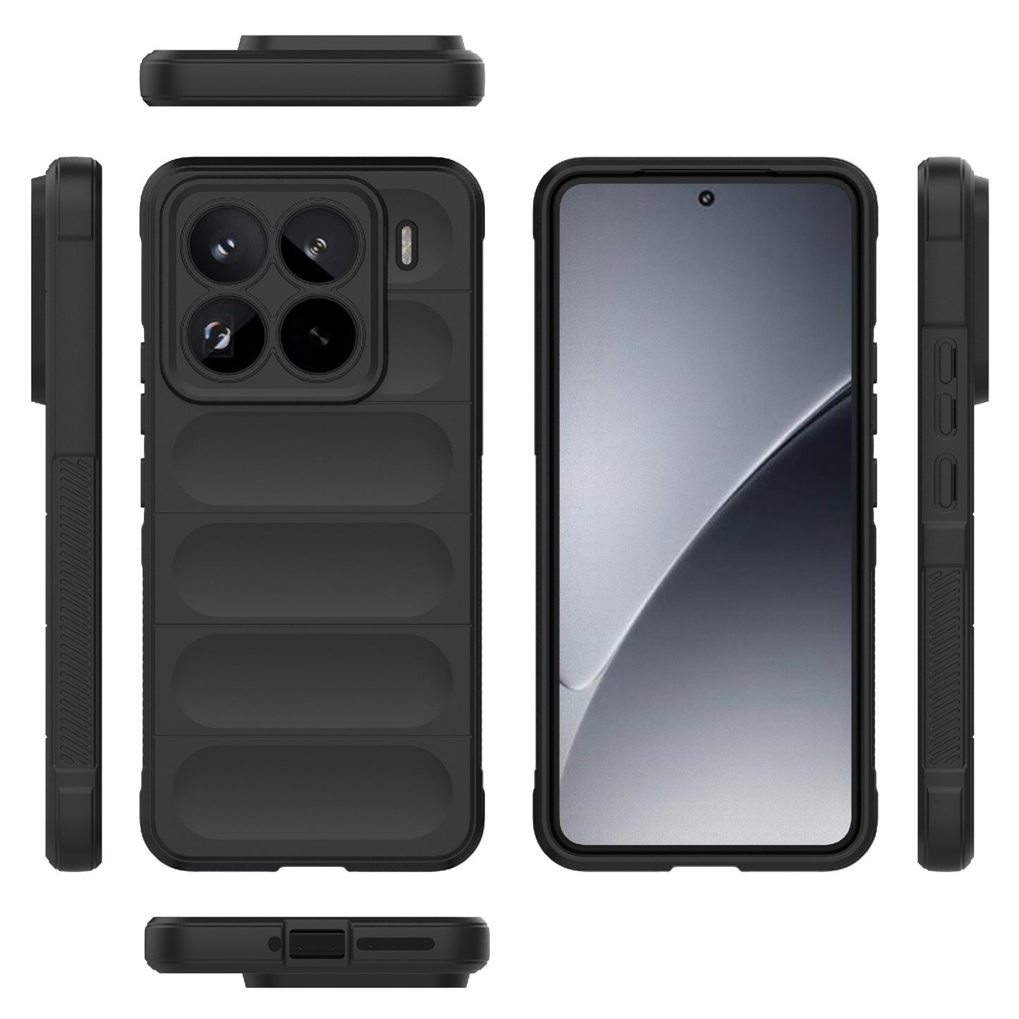 Xiaomi 15 Pro 5G Magic Shield TPU + Flannel Protective Phone Case Cover, Shockproof Scratch Resistant