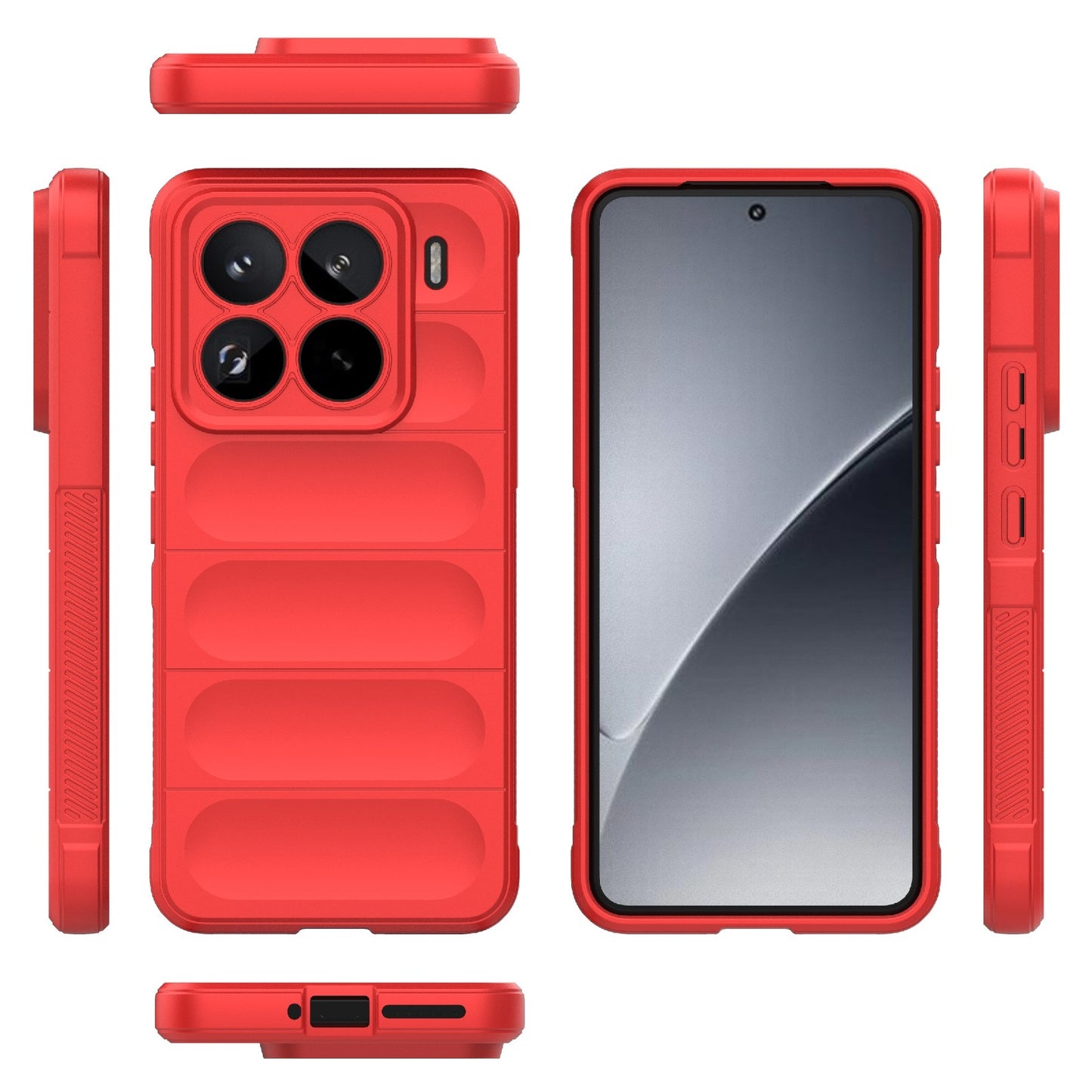 Xiaomi 15 Pro 5G Magic Shield TPU + Flannel Protective Phone Case Cover, Shockproof Scratch Resistant