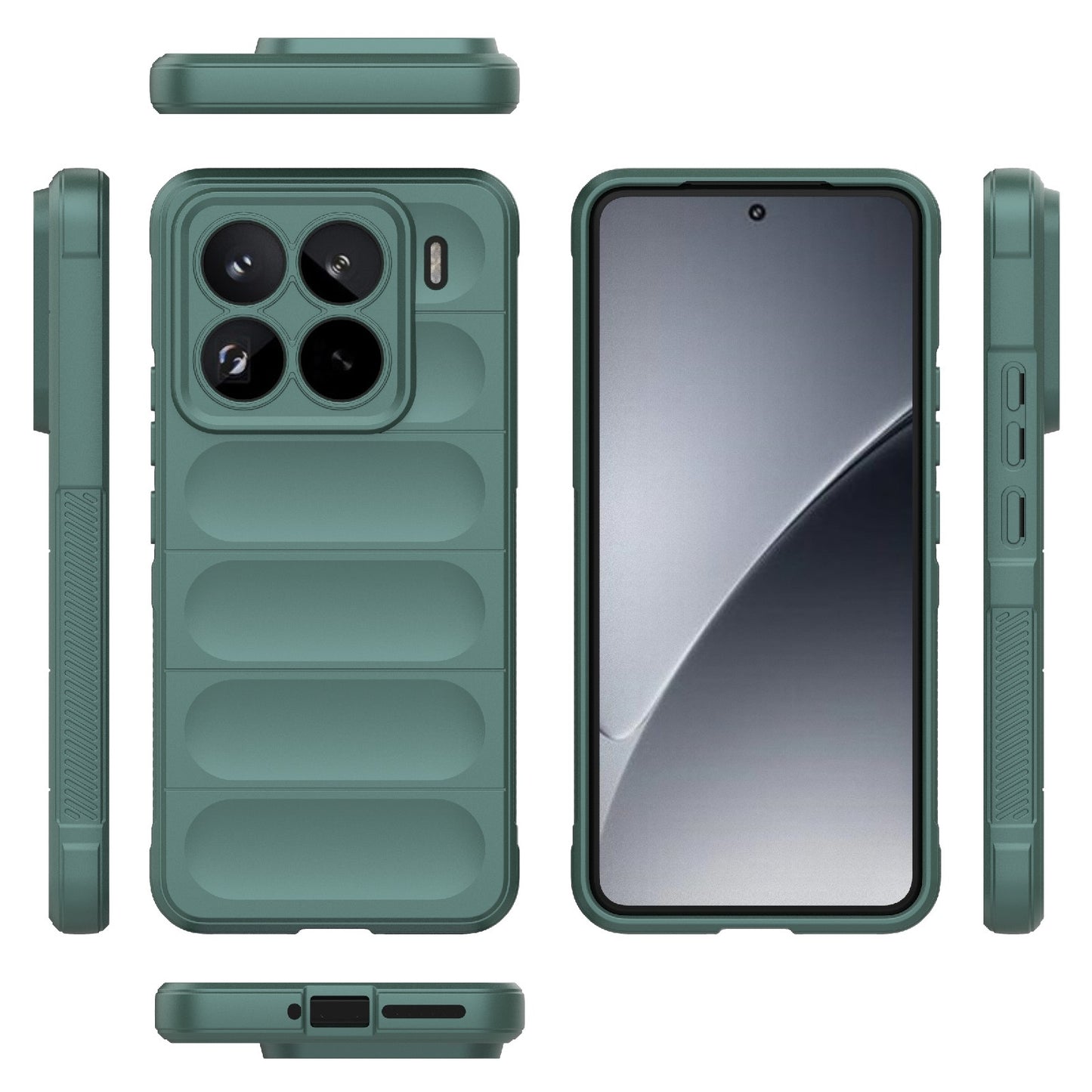 Xiaomi 15 Pro 5G Magic Shield TPU + Flannel Protective Phone Case Cover, Shockproof Scratch Resistant