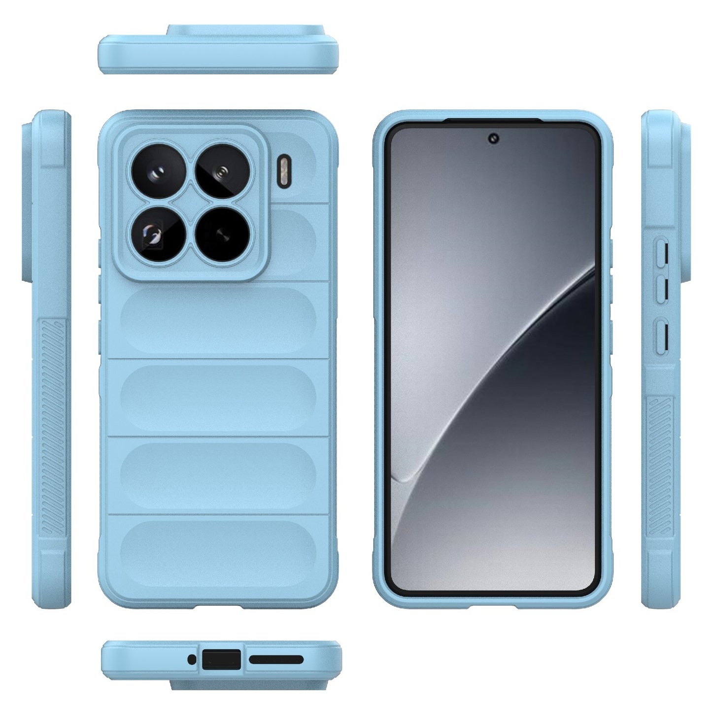 Xiaomi 15 Pro 5G Magic Shield TPU + Flannel Protective Phone Case Cover, Shockproof Scratch Resistant