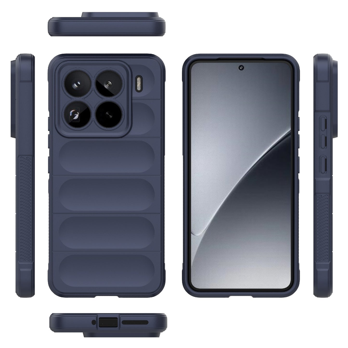 Xiaomi 15 Pro 5G Magic Shield TPU + Flannel Protective Phone Case Cover, Shockproof Scratch Resistant