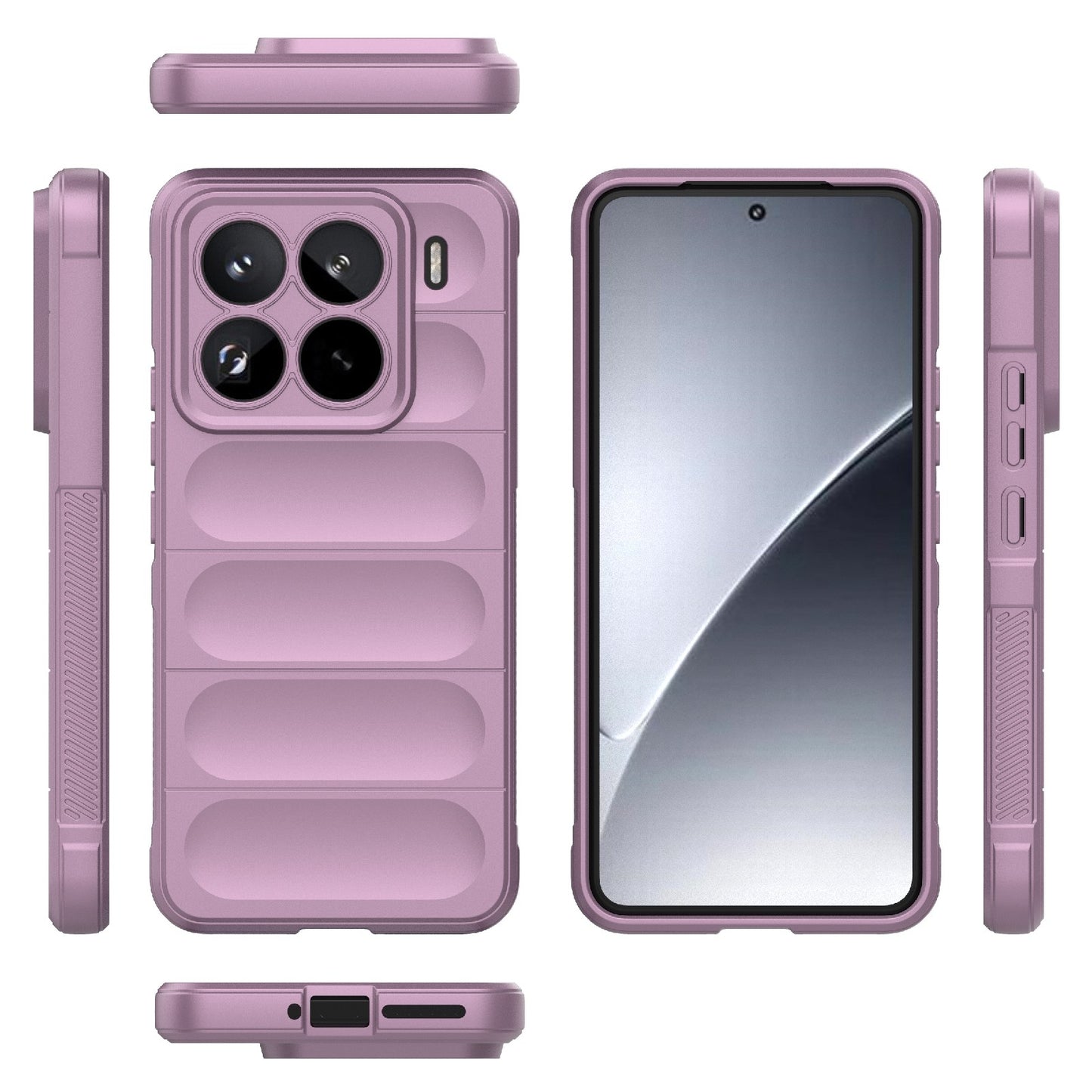 Xiaomi 15 Pro 5G Magic Shield TPU + Flannel Protective Phone Case Cover, Shockproof Scratch Resistant