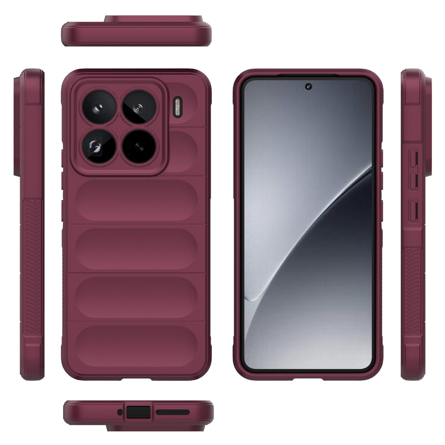 Xiaomi 15 Pro 5G Magic Shield TPU + Flannel Protective Phone Case Cover, Shockproof Scratch Resistant