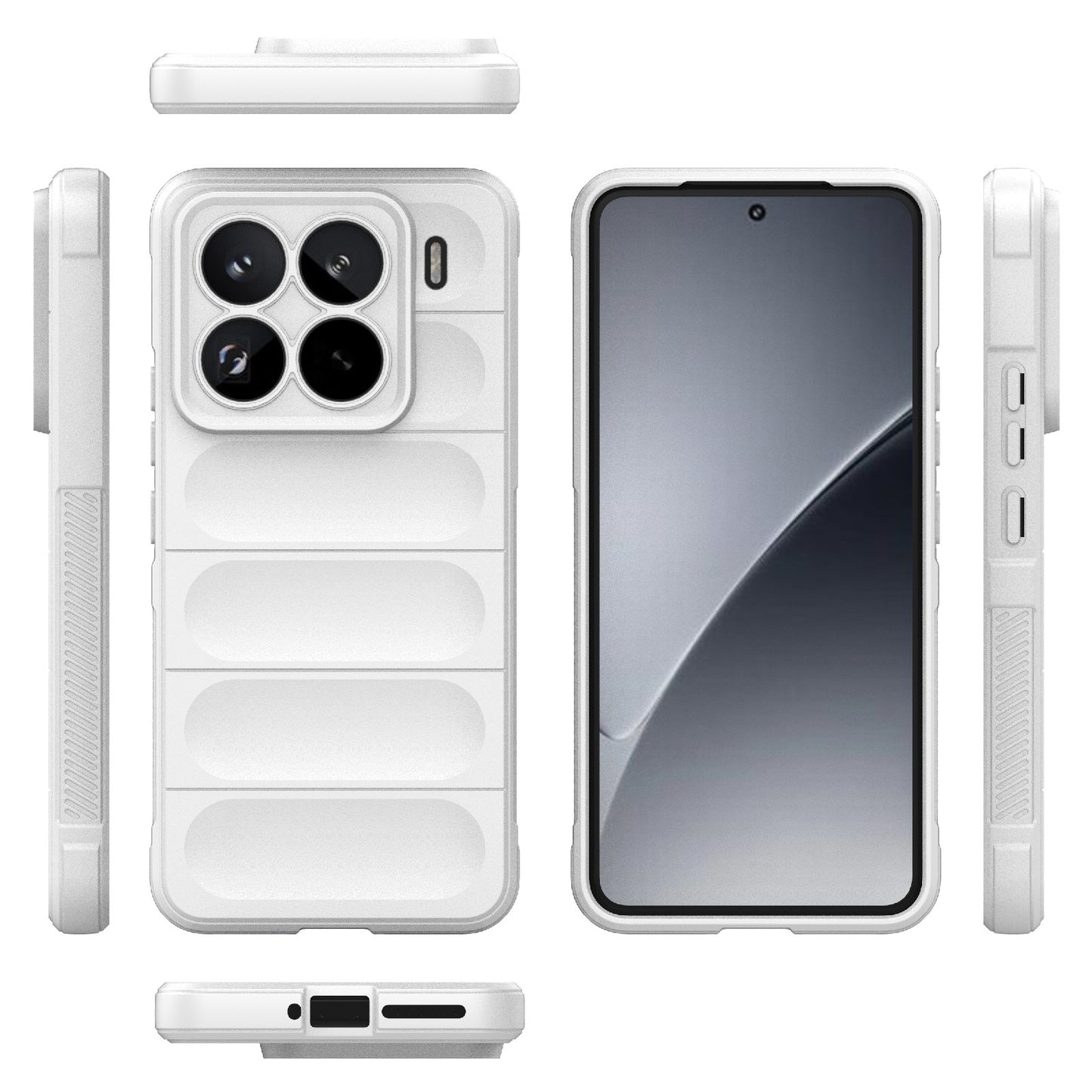 Xiaomi 15 Pro 5G Magic Shield TPU + Flannel Protective Phone Case Cover, Shockproof Scratch Resistant