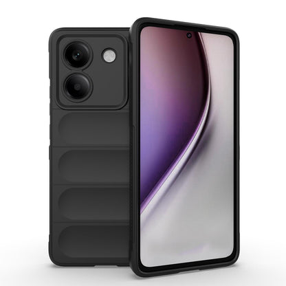 Xiaomi Poco M7 Pro 5G Magic Shield TPU + Flannel Protective Phone Case Cover, Shockproof Scratch Resistant