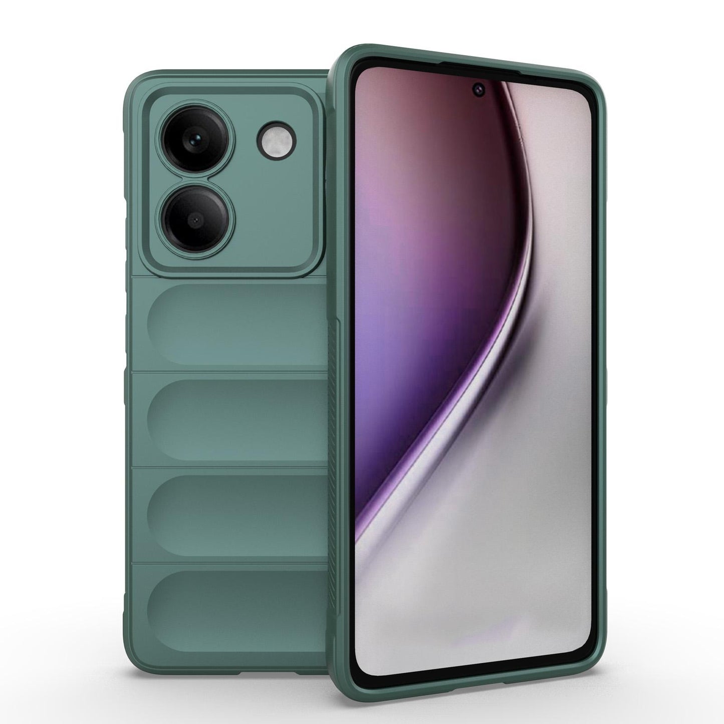 Xiaomi Poco M7 Pro 5G Magic Shield TPU + Flannel Protective Phone Case Cover, Shockproof Scratch Resistant