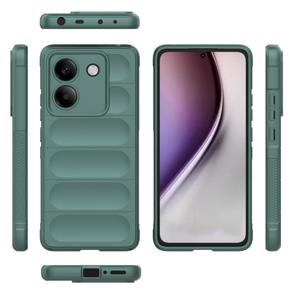 Xiaomi Poco M7 Pro 5G Magic Shield TPU + Flannel Protective Phone Case Cover, Shockproof Scratch Resistant