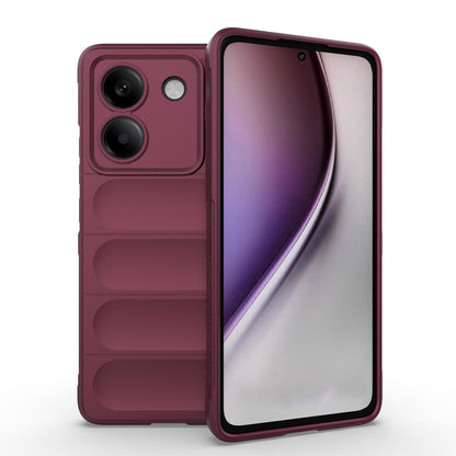 Xiaomi Poco M7 Pro 5G Magic Shield TPU + Flannel Protective Phone Case Cover, Shockproof Scratch Resistant