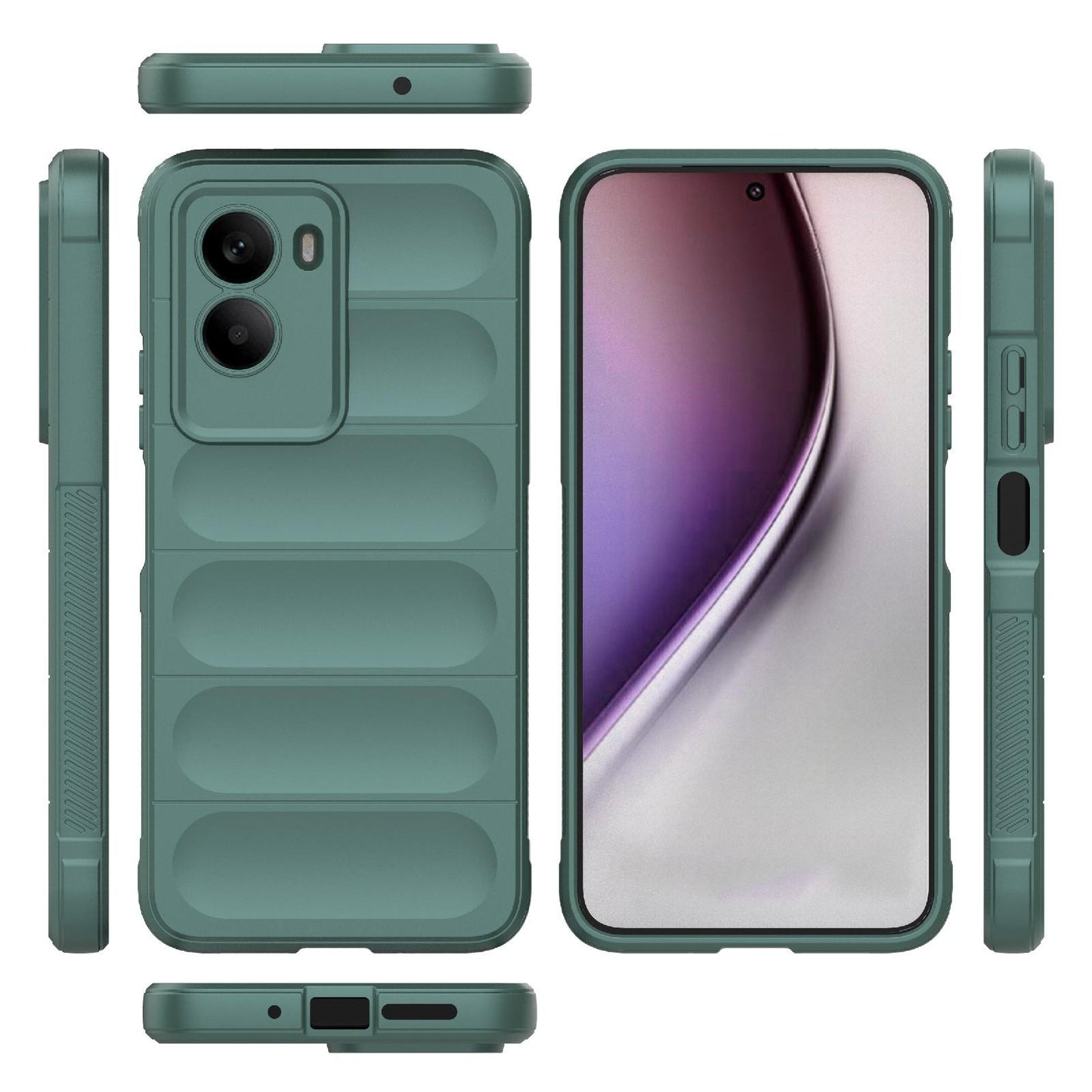 Xiaomi Poco M7 4G 169mm Magic Shield TPU + Flannel Protective Phone Case Cover, Shockproof Scratch Resistant