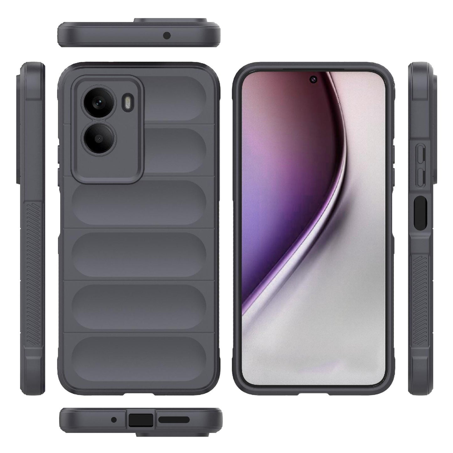 Xiaomi Poco M7 4G 169mm Magic Shield TPU + Flannel Protective Phone Case Cover, Shockproof Scratch Resistant