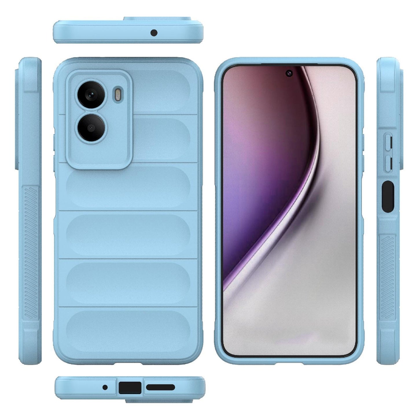 Xiaomi Poco M7 4G 169mm Magic Shield TPU + Flannel Protective Phone Case Cover, Shockproof Scratch Resistant