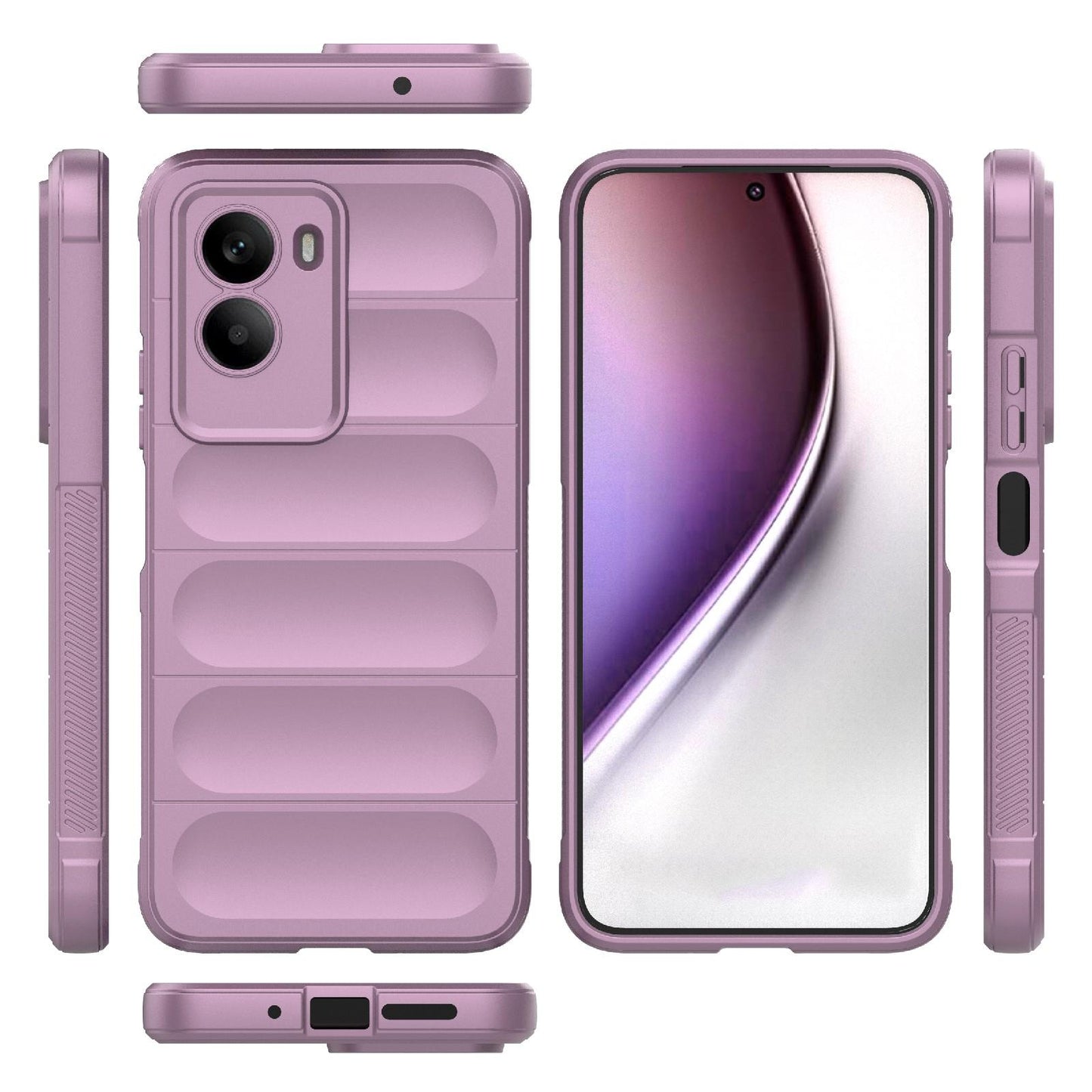 Xiaomi Poco M7 4G 169mm Magic Shield TPU + Flannel Protective Phone Case Cover, Shockproof Scratch Resistant