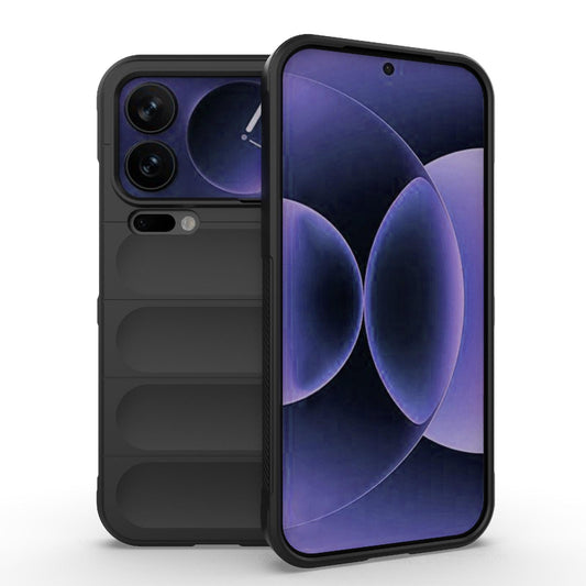 Xiaomi 17 Pro Max Magic Shield TPU + Flannel Protective Phone Case Cover, Shockproof Scratch Resistant