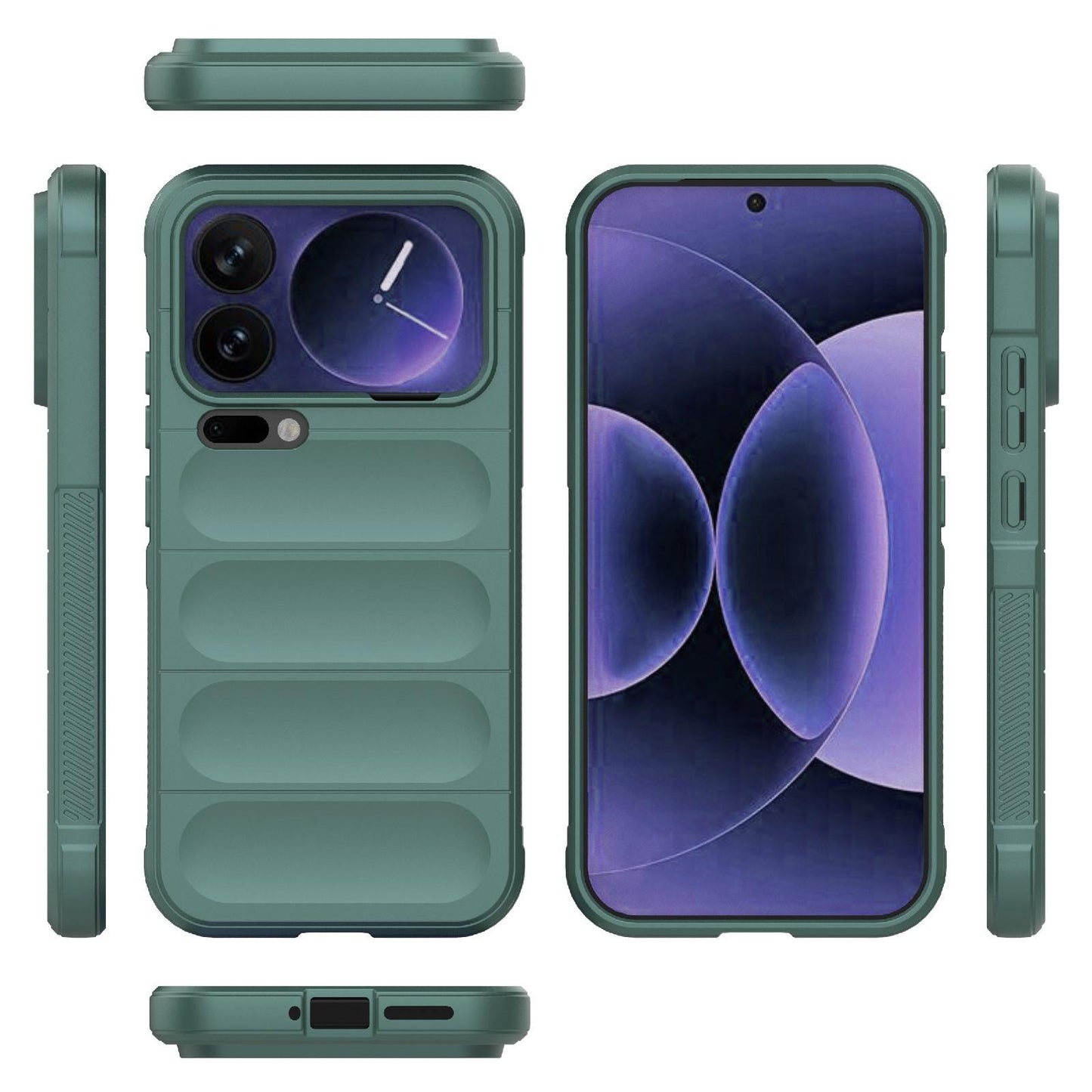 Xiaomi 17 Pro Max Magic Shield TPU + Flannel Protective Phone Case Cover, Shockproof Scratch Resistant