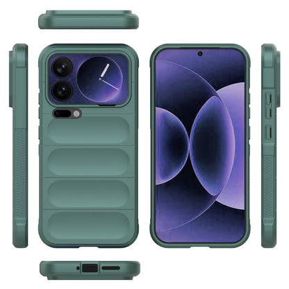 Xiaomi 17 Pro Max Magic Shield TPU + Flannel Protective Phone Case Cover, Shockproof Scratch Resistant