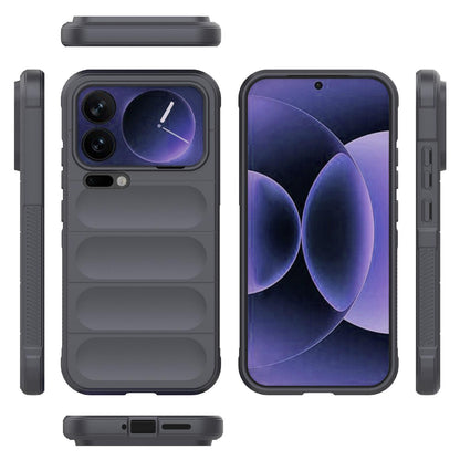 Xiaomi 17 Pro Max Magic Shield TPU + Flannel Protective Phone Case Cover, Shockproof Scratch Resistant