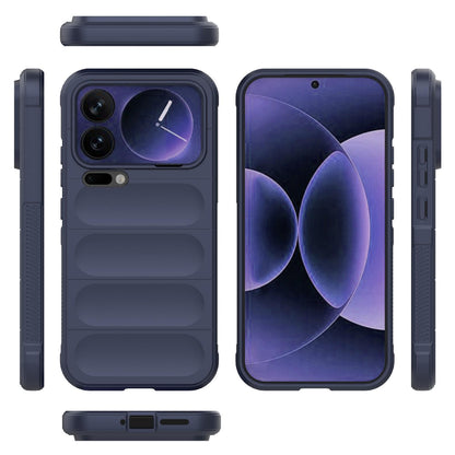 Xiaomi 17 Pro Max Magic Shield TPU + Flannel Protective Phone Case Cover, Shockproof Scratch Resistant