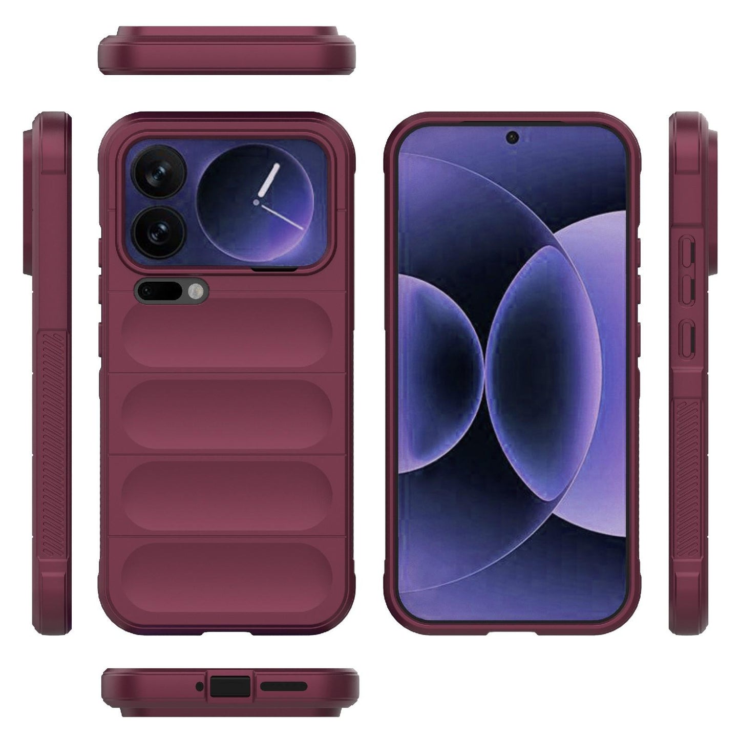 Xiaomi 17 Pro Max Magic Shield TPU + Flannel Protective Phone Case Cover, Shockproof Scratch Resistant