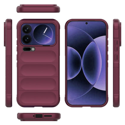 Xiaomi 17 Pro Max Magic Shield TPU + Flannel Protective Phone Case Cover, Shockproof Scratch Resistant