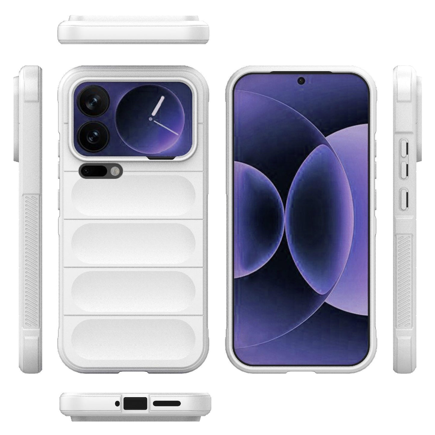 Xiaomi 17 Pro Max Magic Shield TPU + Flannel Protective Phone Case Cover, Shockproof Scratch Resistant