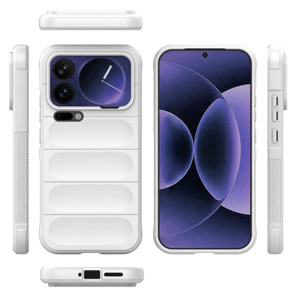 Xiaomi 17 Pro Max Magic Shield TPU + Flannel Protective Phone Case Cover, Shockproof Scratch Resistant