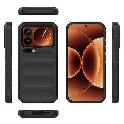 Xiaomi 17 Pro Magic Shield TPU + Flannel Protective Phone Case Cover, Shockproof Scratch Resistant