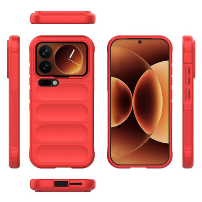 Xiaomi 17 Pro Magic Shield TPU + Flannel Protective Phone Case Cover, Shockproof Scratch Resistant