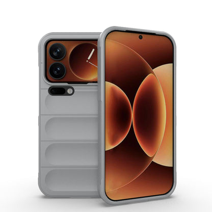 Xiaomi 17 Pro Magic Shield TPU + Flannel Protective Phone Case Cover, Shockproof Scratch Resistant