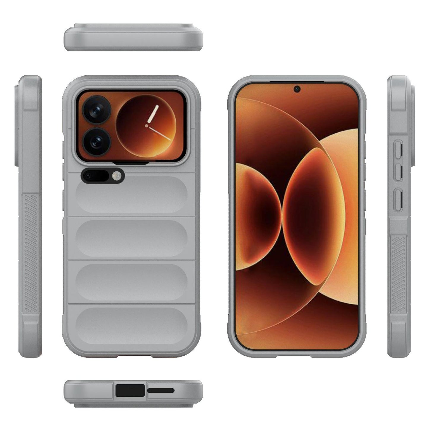 Xiaomi 17 Pro Magic Shield TPU + Flannel Protective Phone Case Cover, Shockproof Scratch Resistant