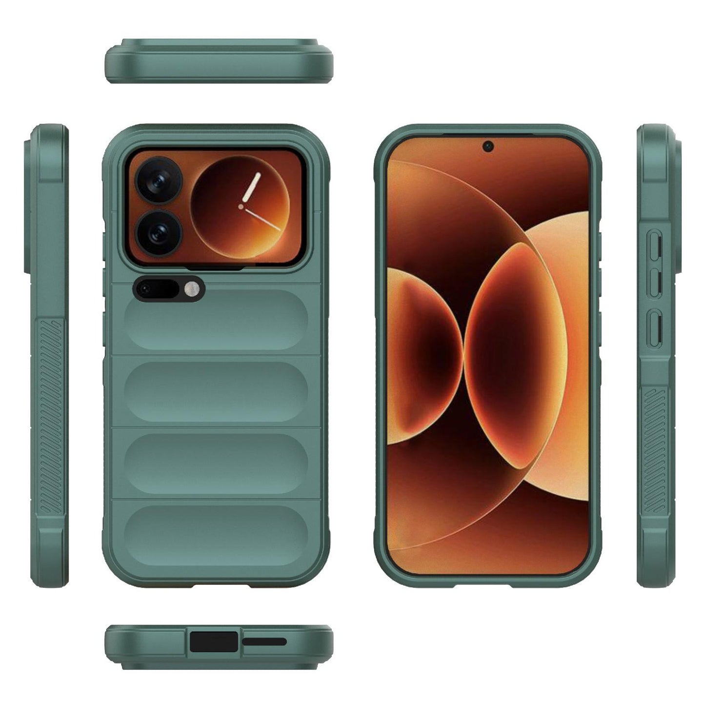 Xiaomi 17 Pro Magic Shield TPU + Flannel Protective Phone Case Cover, Shockproof Scratch Resistant
