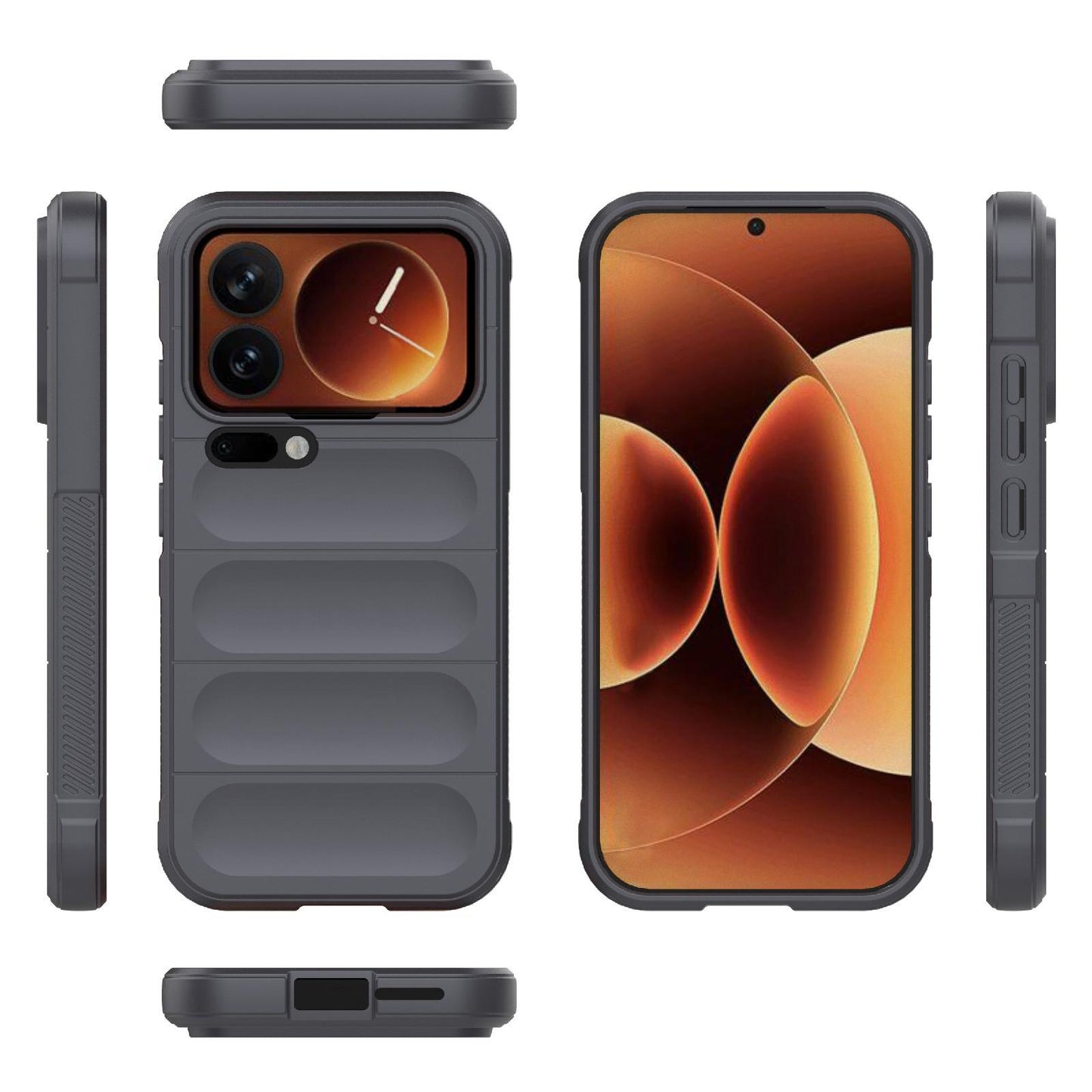 Xiaomi 17 Pro Magic Shield TPU + Flannel Protective Phone Case Cover, Shockproof Scratch Resistant