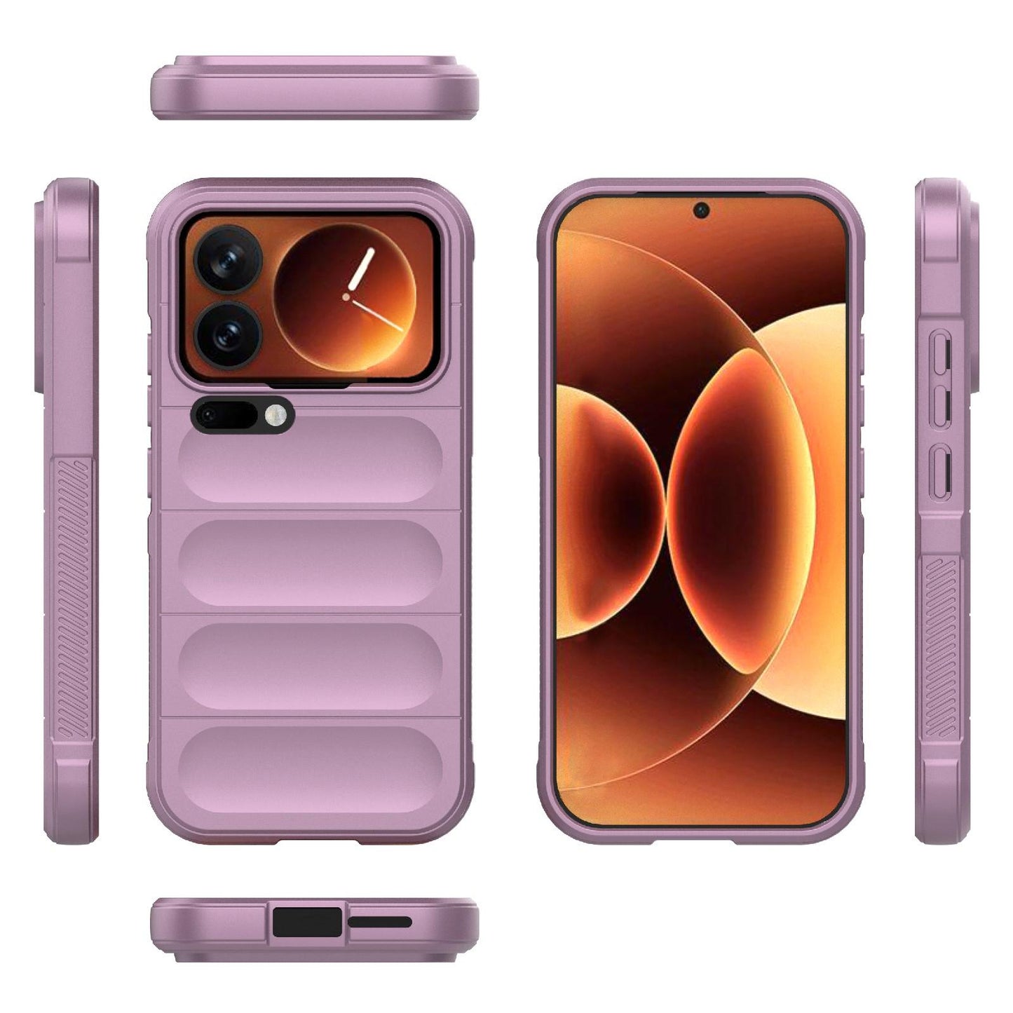 Xiaomi 17 Pro Magic Shield TPU + Flannel Protective Phone Case Cover, Shockproof Scratch Resistant