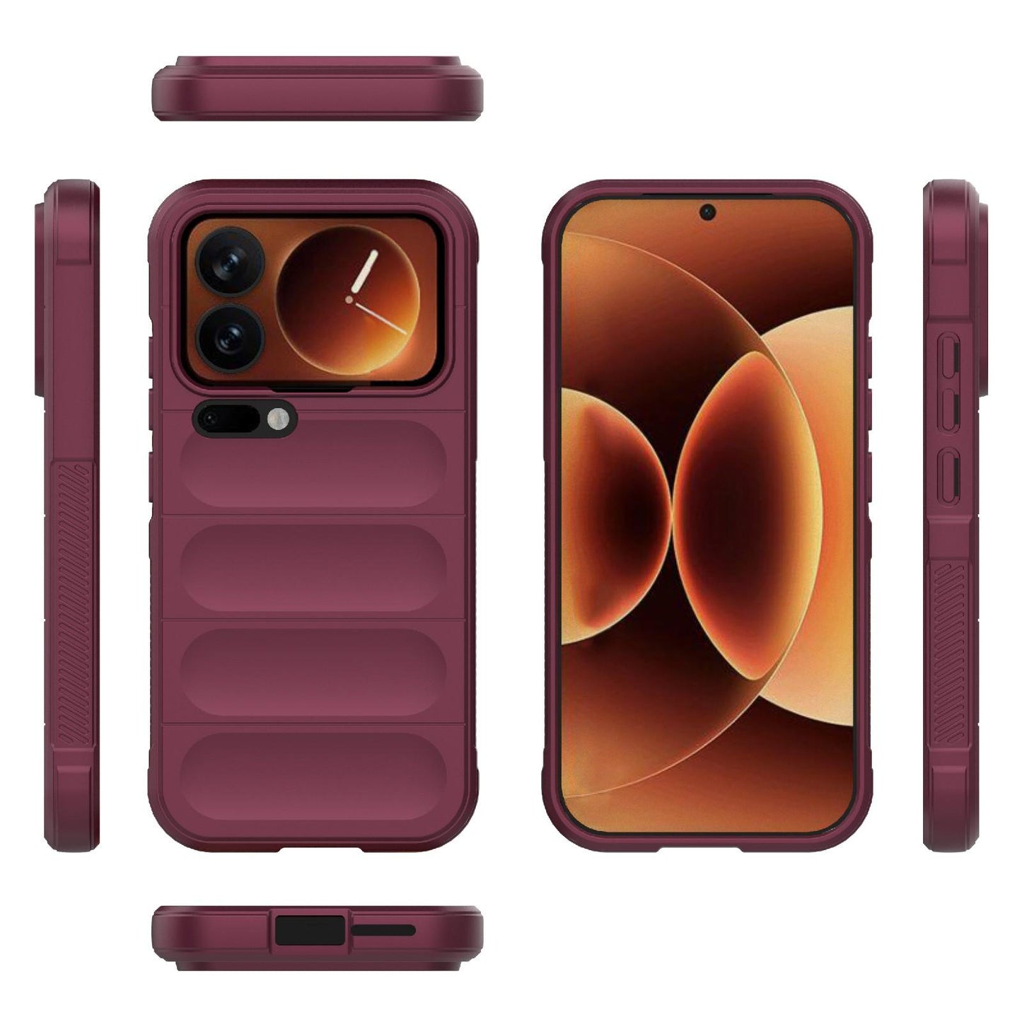 Xiaomi 17 Pro Magic Shield TPU + Flannel Protective Phone Case Cover, Shockproof Scratch Resistant