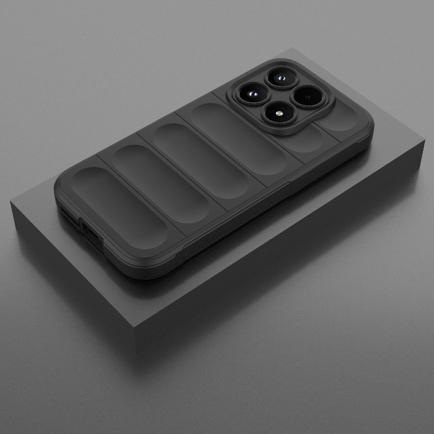 Xiaomi 17 Magic Shield TPU + Flannel Protective Phone Case Cover, Shockproof Scratch Resistant