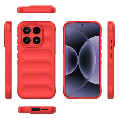 Xiaomi 17 Magic Shield TPU + Flannel Protective Phone Case Cover, Shockproof Scratch Resistant